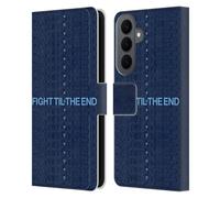 Head Case Designs Officially Licensed Manchester City Man City FC Fight 'Til The End Graphics Leather Wallet Case Compatible With Samsung Galaxy S26 Plus