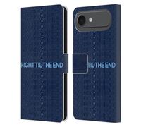 Head Case Designs Officially Licensed Manchester City Man City FC Fight 'Til The End Graphics Leather Wallet Case Compatible With Apple iPhone 17 Air