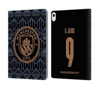 Head Case Designs Officially Licensed Manchester City Man City FC Gabriel Jesus 2020/21 Players Away Kit Group 1 Leather Wallet Case Compatible With Apple iPad Air 13 2024/2025