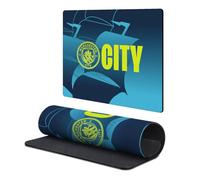 Head Case Designs Officially Licensed Manchester City Man City FC Gradient Crest Logo 9.84 x 11.81 x 0.12 inches (250 x 300 mm) - S Gaming Office Desk PC Keyboard Mouse Mat Pad