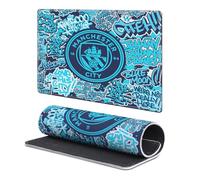 Head Case Designs Officially Licensed Manchester City Man City FC Graffiti Tag Pattern Crest Logo 9.84 x 11.81 x 0.12 inches (250 x 300 mm) - S Gaming Office Desk PC Keyboard Mouse Mat Pad