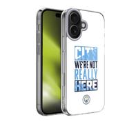 Head Case Designs Officially Licensed Manchester City Man City FC Graphics City We're Not Really Here Soft Gel Case for Apple iPhone 17