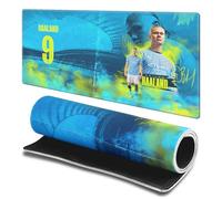 Head Case Designs Officially Licensed Manchester City Man City FC Haaland Crest Kits & Players 23.62 x 11.81 x 0.12 inches (600 x 300 mm) - L Gaming Office Desk PC Keyboard Mouse Mat Pad