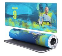 Head Case Designs Officially Licensed Manchester City Man City FC Haaland Crest Kits & Players 37.4 x 15.75 x 0.16 inches (900 x 400 mm) - XL Gaming Office Desk PC Keyboard Mouse Mat Pad