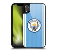 Head Case Designs Officially Licensed Manchester City Man City FC Home 2023/24 Badge Kit Gel Armour Case [Military Grade Drop Protection] Compatible With Apple iPhone XR
