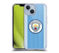Head Case Designs Officially Licensed Manchester City Man City FC Home 2023/24 Badge Kit Soft Gel Case Compatible With Apple iPhone 14