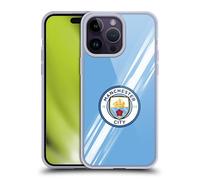 Head Case Designs Officially Licensed Manchester City Man City FC Home 2025/26 Badge Kit Gel Case [Military Grade Protection] Compatible With Apple iPhone 14 Pro Max