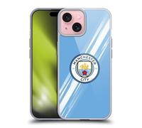 Head Case Designs Officially Licensed Manchester City Man City FC Home 2025/26 Badge Kit Gel Case [Military Grade Protection] Compatible With Apple iPhone 15