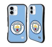 Head Case Designs Officially Licensed Manchester City Man City FC Home Badge Kit 2017/18 Hybrid Case Compatible With Apple iPhone 16