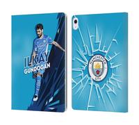 Head Case Designs Officially Licensed Manchester City Man City FC Ilkay Gündogan 2021/22 First Team Leather Wallet Case Compatible With Apple iPad Air 13 2024/2025