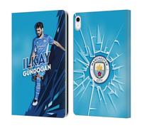 Head Case Designs Officially Licensed Manchester City Man City FC Ilkay Gündogan 2021/22 First Team Leather Wallet Case Compatible With Apple iPad 10.9 2022/2025