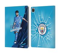 Head Case Designs Officially Licensed Manchester City Man City FC Ilkay Gündogan 2021/22 First Team Leather Wallet Case Compatible With Apple iPad Pro 13 M4 2024