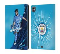 Head Case Designs Officially Licensed Manchester City Man City FC Ilkay Gündogan 2021/22 First Team Leather Wallet Case Compatible With Apple iPad Pro 11 M4/M5 2024/2025