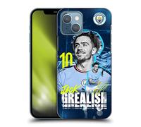 Head Case Designs Officially Licensed Manchester City Man City FC Jack Grealish 2022/23 First Team Hard Back Case Compatible With Apple iPhone 13