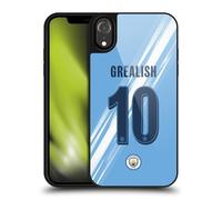 Head Case Designs Officially Licensed Manchester City Man City FC Jack Grealish 2025/26 Players Home Kit Gel Armour Case [Military Grade Protection] Compatible With Apple iPhone XR