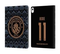 Head Case Designs Officially Licensed Manchester City Man City FC Janine Beckie 2020/21 Women's Away Kit Group 1 Leather Wallet Case Compatible With Apple iPad Air 13 2024/2025