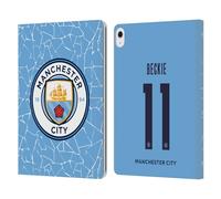Head Case Designs Officially Licensed Manchester City Man City FC Janine Beckie 2020/21 Women's Home Kit Group 1 Leather Wallet Case Compatible With Apple iPad Air 13 2024/2025