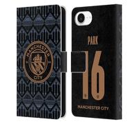 Head Case Designs Officially Licensed Manchester City Man City FC Jess Park 2020/21 Women's Away Kit Group 2 Leather Wallet Case Compatible With Apple iPhone 16e