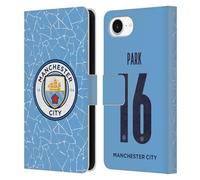 Head Case Designs Officially Licensed Manchester City Man City FC Jess Park 2020/21 Women's Home Kit Group 2 Leather Wallet Case Compatible With Apple iPhone 16e