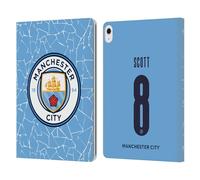 Head Case Designs Officially Licensed Manchester City Man City FC Jill Scott 2020/21 Women's Home Kit Group 1 Leather Wallet Case Compatible With Apple iPad Air 13 2024/2025