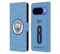 Head Case Designs Officially Licensed Manchester City Man City FC Jill Scott 2020/21 Women's Home Kit Group 1 Leather Wallet Case Compatible With Google Pixel 10
