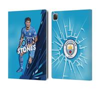 Head Case Designs Officially Licensed Manchester City Man City FC John Stones 2021/22 First Team Leather Wallet Case Compatible With Apple iPad Pro 13 M4 2024