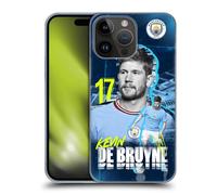 Head Case Designs Officially Licensed Manchester City Man City FC Kevin De Bruyne 2022/23 First Team Hard Back Case Compatible With Apple iPhone 15 Pro Max