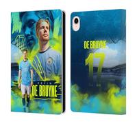 Head Case Designs Officially Licensed Manchester City Man City FC Kevin De Bruyne 2024/25 First Team Leather Wallet Case Compatible With Apple iPad mini (2021/2024)