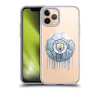 Head Case Designs Officially Licensed Manchester City Man City FC Logo Drip Art Gel Case [Military Grade Protection] Compatible with Apple iPhone 11 Pro and Compatible with MagSafe
