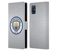 Head Case Designs Officially Licensed Manchester City Man City FC Mosaic Full Colour Badge Pixels Leather Wallet Case Compatible With Samsung Galaxy A51 (2019)