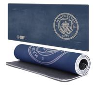Head Case Designs Officially Licensed Manchester City Man City FC Navy Blue Crest Logo 37.4 x 15.75 x 0.16 inches (900 x 400 mm) - XL Gaming Office Desk PC Keyboard Mouse Mat Pad