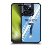 Head Case Designs Officially Licensed Manchester City Man City FC Omar Marmoush 2025/26 Players Home Kit Gel Armour Case [Military Grade Drop Protection] Compatible With Apple iPhone 15 Pro