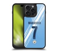 Head Case Designs Officially Licensed Manchester City Man City FC Omar Marmoush 2025/26 Players Home Kit Gel Armour Case [Military Grade Protection] Compatible With Apple iPhone 15 Pro Max
