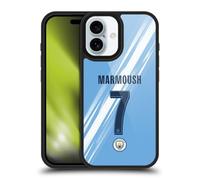Head Case Designs Officially Licensed Manchester City Man City FC Omar Marmoush 2025/26 Players Home Kit Gel Armour Case [Military Grade Protection] Compatible With Apple iPhone 16