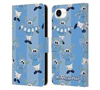 Head Case Designs Officially Licensed Manchester City Man City FC Pattern Moonchester & Moonbeam Leather Wallet Case Compatible With Apple iPhone 16e