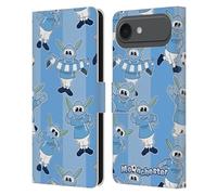 Head Case Designs Officially Licensed Manchester City Man City FC Pattern Moonchester & Moonbeam Leather Wallet Case Compatible With Apple iPhone 17 Air