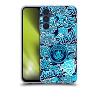 Head Case Designs Officially Licensed Manchester City Man City FC Patterns Graffiti Tags by Murwalls Soft Gel Case Compatible With Samsung Galaxy A15