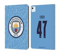 Head Case Designs Officially Licensed Manchester City Man City FC Phil Foden 2020/21 Players Home Kit Group 2 Leather Wallet Case Compatible With Apple iPad Air 11 2020/2022/2024/2025