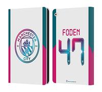 Head Case Designs Officially Licensed Manchester City Man City FC Phil Foden 2021/22 Players Away Kit Group 1 Leather Wallet Case Compatible With Apple iPad Air 2 (2014)