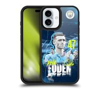 Head Case Designs Officially Licensed Manchester City Man City FC Phil Foden 2022/23 First Team Gel Armour Case [Military Grade Protection] Compatible With Apple iPhone 16