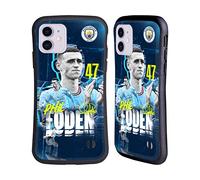 Head Case Designs Officially Licensed Manchester City Man City FC Phil Foden 2022/23 First Team Hybrid Case Compatible With Apple iPhone 11