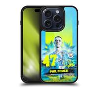 Head Case Designs Officially Licensed Manchester City Man City FC Phil Foden 2023/24 First Team Gel Armour Case [Military Grade Protection] Compatible With Apple iPhone 15 Pro