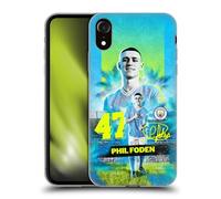 Head Case Designs Officially Licensed Manchester City Man City FC Phil Foden 2023/24 First Team Soft Gel Case Compatible With Apple iPhone XR