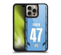 Head Case Designs Officially Licensed Manchester City Man City FC Phil Foden 2024/25 Players Home Kit Gel Armour Case [Military Grade Protection] Compatible With Apple iPhone 16 Pro Max