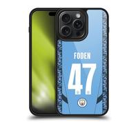 Head Case Designs Officially Licensed Manchester City Man City FC Phil Foden 2024/25 Players Home Kit Gel Armour Case [Military Grade Protection] Compatible With Apple iPhone 15 Pro Max