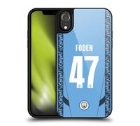 Head Case Designs Officially Licensed Manchester City Man City FC Phil Foden 2024/25 Players Home Kit Gel Armour Case [Military Grade Protection] Compatible With Apple iPhone XR