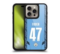 Head Case Designs Officially Licensed Manchester City Man City FC Phil Foden 2024/25 Players Home Kit Gel Armour Case [Military Grade Drop Protection] Compatible With Apple iPhone 16 Pro