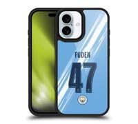 Head Case Designs Officially Licensed Manchester City Man City FC Phil Foden 2025/26 Players Home Kit Gel Armour Case [Military Grade Protection] Compatible With Apple iPhone 16