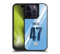 Head Case Designs Officially Licensed Manchester City Man City FC Phil Foden 2025/26 Players Home Kit Gel Armour Case [Military Grade Protection] Compatible With Apple iPhone 14 Pro