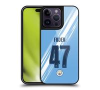 Head Case Designs Officially Licensed Manchester City Man City FC Phil Foden 2025/26 Players Home Kit Gel Armour Case [Military Grade Protection] Compatible With Apple iPhone 14 Pro Max